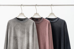 เสื้อยืดแขนยาวทรงวินเทจสำหรับผู้ชาย ผ้าฝ้าย ซักแบบแอซิดวอช คอกลม แห้งเร็ว ระบายอากาศได้ดี ปรับแต่งได้ - Product Image 4