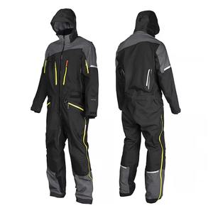 Combinaison de ski unisexe personnalisée, coupe-vent, respirante, imperméable, avec fermeture éclair, capuche et isolation en polaire - Product Image 2