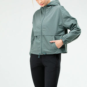 <b>Women</b> <b>Windbreaker</b> Jacket Raw Nylon Canvas Waterproof & Breathable Designed for Casual and Outdoor Wear - Product Image 3