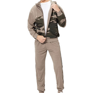 Chándal liso con cremallera personalizado para hombre, en oferta, corte ajustado, de algodón, chándal liso con cremallera para hombre - Product Image 3