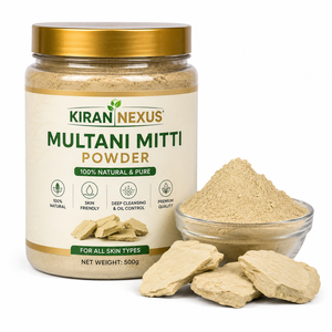 Poudre de Multani Mitti de qualité supérieure |   Argile naturelle de terre de Fuller pour les masques faciaux, les soins de la peau et les applications cosmétiques - Product Image 1