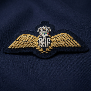 RAF PARA WINGS 1000013 High Quality Lace HAND Embroidered 3D Custom Patch <b>Sew</b>-On Fabric Badge Circular Luxury Design for Garment - Product Image 3