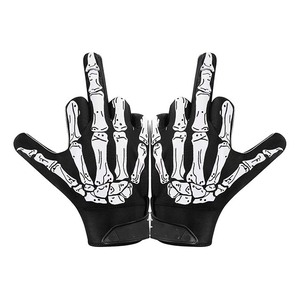 Gants de football américain de haute qualité en silicone bicolore, performance professionnelle, avec matériau de contact adhérent pour jeunes et adultes - Product Image 3