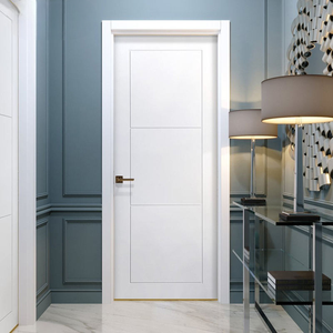 Puertas Interiores de Madera Impermeables, Compuestas de WPC, con Revestimiento de PVC Anti-Grietas, para Apartamentos, Villas, Baños y Dormitorios, Diseño Moderno - Product Image 5