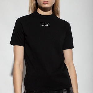 เสื้อยืดคอวีแขนสั้นทรงปกติสำหรับผู้หญิง ตัดเย็บพอดีตัว ลายเรียบ ผ้าฝ้าย 100% เป็นมิตรกับสิ่งแวดล้อม ใส่ได้ทุกฤดู - Product Image 5