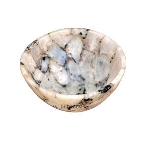 Cuenco de Labradorita, Material de Piedra Preciosa, Cuenco de Piedra Natural, Tipo de Piedra Preciosa, Cuenco de Cristal de Reiki para Decoración - Product Image 1