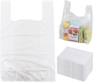ถุงพลาสติกใสแบบเสื้อยืดสำหรับใส่ของชำ - Product Image 4