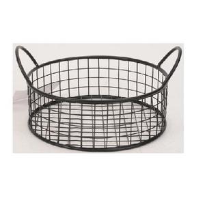 Paniers de rangement de cuisine rectangulaires modernes en fer robuste faits à la main avec poignée écologique pour une utilisation multifonctionnelle sur comptoir - Product Image 2