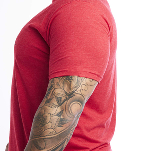 Popular Casual Fabric Breathable Ultra Soft Touch Fabric Polyester Comfortable Workout <b>Men</b> Gym Wear <b>t</b> <b>Shirt</b> - Product Image 2