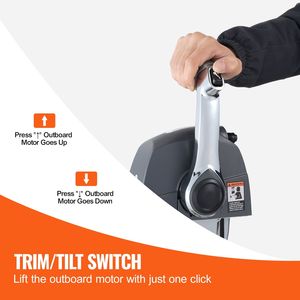 Centralina di controllo acceleratore marina Evinrude Johnson P, scatola di controllo remoto fuoribordo a montaggio superiore 5006186 per imbarcazioni - Product Image 4
