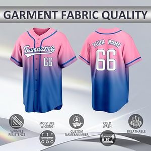Uniforme de Béisbol de Manga Corta de Fabricación Profesional, Ropa Deportiva para Equipos, Uniforme de Béisbol Cómodo de Corte Regular - Product Image 4