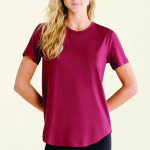 T-shirt femme pas cher, t-shirt pour femmes, séchage rapide, nouveau look, t-shirts femme de qualité supérieure, logo personnalisé, manches courtes - Product Image 5