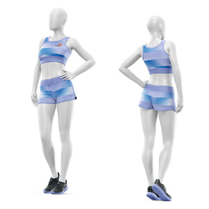 Ensemble de yoga et fitness pour femmes en gros – Soutien-gorge de sport respirant et short taille haute – Écologique, anti-humidité – Fournisseur OEM ODM - Product Image 4