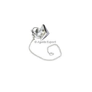 Mélange de pierres à facettes pêche Aventurine cristal pierre de guérison pendule pour bijoux - Product Image 5