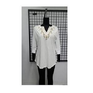 Excelente calidad Suministro al por mayor Ropa Mujer Camiseta de algodón Oversize Mujer Moda Nuevas camisetas Casual camiseta - Product Image 5