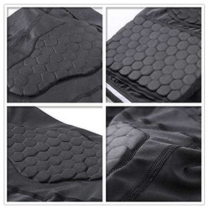 Pantalones Cortos Deportivos Acolchados de Color Sólido con Diseño Moderno, Fabricados con Tela de Marca de Alta Calidad, Cinturilla de Fútbol - Product Image 5