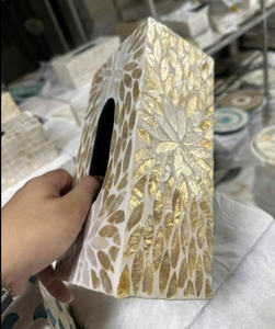 Portapañuelos de Nácar de Vietnam de Alta Calidad para Decoración de Salones de Lujo y Organización Elegante de Servilletas en Mesas de Centro - Product Image 3