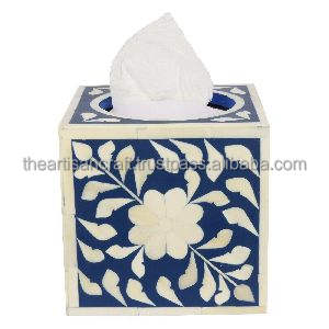 Caja para Servilletas con Incrustaciones de Hueso, Diseño Artesanal Único, Estilo Americano, Color y Tamaño Personalizables, Económico, para Hogar y Hotel - Product Image 2