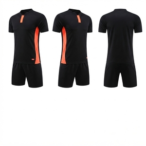 Conjunto de Uniforme de Fútbol Unisex Blanco, Azul y Negro, Manga Corta, Poliéster que Absorbe la Humedad, Uniforme de Fútbol de Verano, Talla Adulto, Personalizable - Product Image 2