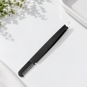 Pinzas para Cejas con Punta Inclinada Bahasa Pro, Pinzas con Peine para Depilación Facial, Herramienta para Cejas, Proveedor OEM ODM con Logotipo Personalizado - Product Image 6