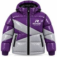 Blouson d'hiver pour homme, tendance, très vendu, prix d'usine, effet brillant, à capuche, respirant, color block, de haute qualité