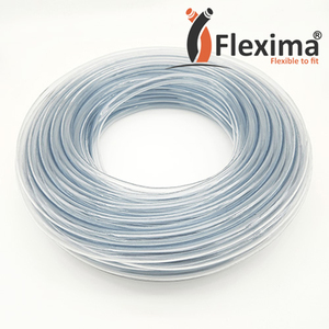 Tubo de manguera de plástico reforzado con fibra de PVC transparente/tubo de manguera trenzada de PVC para manguera de drenaje de aire acondicionado 16mm 19mm 25mm - Product Image 1