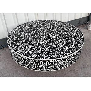 Mesa de Centro de Diseño Moderno con Incrustaciones de Hueso, Ecológica, Hecha a Mano, Duradera, Personalizable, para Hogar, Hotel, Sala de Estar, Natural - Product Image 5