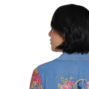 Blusa Casual Holgada para Mujer, con Rayas Amarillas, Tela Popelina, Hombros Caídos, Cuello Camisero, Estilo Vintage para Primavera y Otoño - Product Image 4