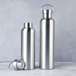 Wholesale Stainless Steel Water <b>Bottles</b> Assorted Shapes Single Wall Metal <b>Flask</b> with Carrying Strap Eco Friendly Sports Canteen - Product Image 5