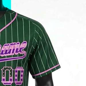 Comfortable Sports Wear Softball Jersey Made in Pakistan Wholesale Custom Sublimation Baseball Jerseys Breathable Button Down - Product Image 5