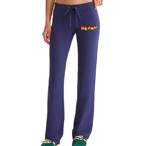 Pantalones Deportivos Casuales de Invierno para Mujer, Diseño Moderno y Cómodo, Pantalones Deportivos de Campana para Mujer - Product Image 1