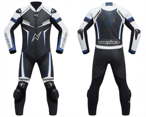 ชุดแข่งรถมอเตอร์ไซค์ Unisex Elite MotoCP แบบจั๊มสูท/ชุดหนังวัวแท้/หนังจิงโจ้พรีเมียม พร้อมแผ่นยืดหยุ่น - Product Image 1