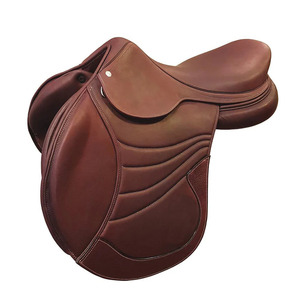 Selle d'équitation anglaise sur mesure en cuir véritable, fabricant et exportateur en gros de selles pour chevaux - Product Image 1