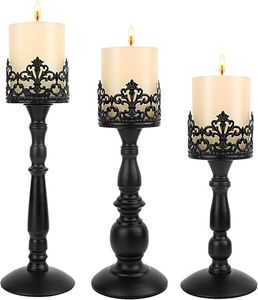 Modern Metal Frame Glass <b>Hurricane</b> <b>Candle</b> Holder Decorative Lantern for Table Centerpiece Home Decor - Product Image 1