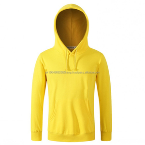 OEM al por mayor de impresión personalizada de los hombres de manga larga suéter con capucha Casual cáñamo bambú Terry para el invierno - Product Image 3