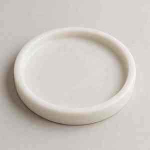 Elegant Calacatta <b>Marble</b> <b>Coaster</b> Natural Stone Finish Decorative Table Organizer for Kitchen Storage Coffee Table Decor and Home - Product Image 2
