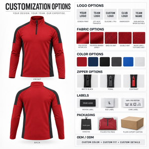 Lightweight Men's Half <b>Zip</b> Performance Jersey Performance Polyester Sports Top Running Sports Factory Custom Private Label - Product Image 3