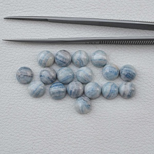 7mm Natural azul Rodocrosita redondo liso cabujón IGI certificado piedras preciosas sueltas joyería hecha a mano del fabricante indio - Product Image 1