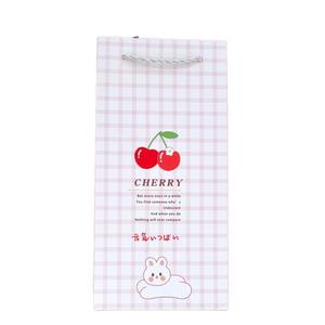 Sacs cadeaux en papier lapin cerise mignon en gros avec poignées | Emballage cadeau kraft imprimé personnalisé pour enfants et fêtes- (Style 01) - Product Image 2