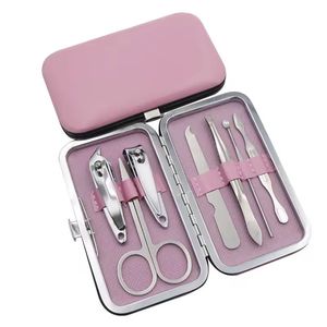 Stainless Steel <b>Nail</b> <b>Kit</b> With Clipper Scissor File Portable Manicure Set For Adults Classic Style Case Packing - Product Image 1