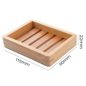 Muestra Gratuita de Porta Jabones de Bambú Rectangular de Lujo, Decorativo, Hecho a Mano, para Baño - Product Image 2