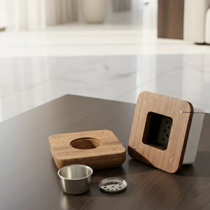 Ensemble Mabkhara Blanc Luxe Royals, Brûleur d'Encens Arabe Bakhoor, Finition Noire Mate Moderne, Parfum d'Ambiance Élégant pour la Maison, Fournisseur OEM ODM - Product Image 6