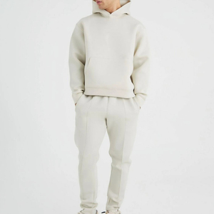 Ensemble de survêtement polaire oversize premium pour homme – Hoodie zippé épais et pantalon de jogging large – Ensemble deux pièces streetwear hiver - Product Image 3
