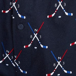 Short de bain décontracté pour hommes, imprimé géométrique bleu marine, avec cordon de serrage à la taille et poches, séchage rapide - Product Image 6
