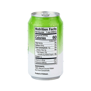 Bebida de Primera Categoría, Agua de Coco Pura 330ml, 100% con Pulpa de Coco Real, Refrescante, de Vietnam, para OEM/ODM, Muestra Gratis - Product Image 4