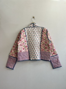 Cotton Hand Block Print One Size <b>Jacket</b> For <b>Women</b> Gift For Her Reversible Coat - Product Image 6