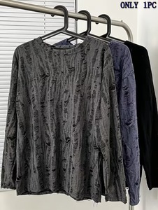 T-shirt Homme Oversize à Manches Courtes, Coupe Ample, Effet Usé, Tendance et Original - Product Image 4