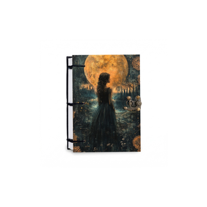 <b>A5</b> Handmade Paper Journal 100 Pages | Premium Eco Friendly <b>Notebook</b> Artistic Night Landscape Theme | Hard Cover Diary Sketchbook - Product Image 3