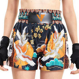 Shorts de Muay Thai de Color en Contraste Hechos en Pakistán a Precio Económico, Shorts de Muay Thai de Alta Calidad y Cómodos para Hombre - Product Image 5