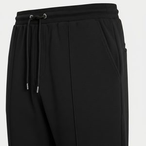 Pantalones Deportivos Negros de Alta Calidad para Hombre |   Pantalones Deportivos de Corte Ajustado |   Listo para Marca Privada - Product Image 3